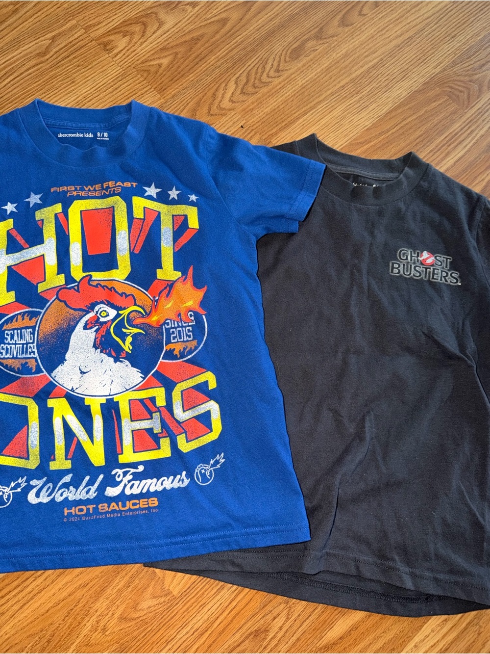 (2) Abercrombie Kids Graphic Tee Boys 9/10